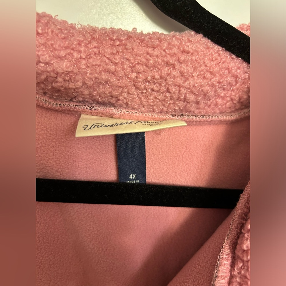 Pink floral quarter zip
